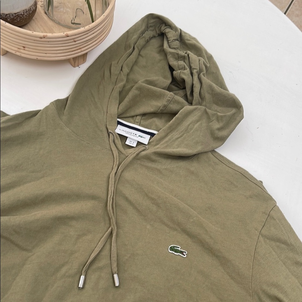 Lacoste Men's Green Hoodie Shirt